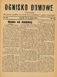 Ognisko Domowe: bezpłatny dodatek do "Głosu Leszczyńskiego" i „Głosu Polskiego” 1935.12.29 R.11 Nr52