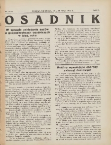Osadnik. Dodatek do: Poradnik Gospodarski: pismo tygodniowe: organ kółek rolniczych w Wielkiem Księstwie Poznańskiem: organ kółek włościańsko-rolniczych w Wielkiem Księstwie Poznańskiem. 1932.05.29 R.2 Nr21/22