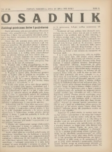 Osadnik. Dodatek do: Poradnik Gospodarski: pismo tygodniowe: organ kółek rolniczych w Wielkiem Księstwie Poznańskiem: organ kółek włościańsko-rolniczych w Wielkiem Księstwie Poznańskiem. 1932.07.10 R.2 Nr27/28