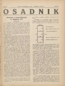 Osadnik. Dodatek do: Poradnik Gospodarski: pismo tygodniowe: organ k&oacute;łek rolniczych w Wielkiem Księstwie Poznańskiem: organ k&oacute;łek włościańsko-rolniczych w Wielkiem Księstwie Poznańskiem. 1932.08.07 R.2 Nr32