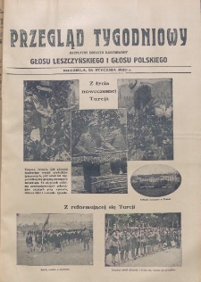 Przegląd Tygodniowy: bezpłatny dodatek ilustrowany Głosu Leszczyńskiego i Głosu Polskiego 1930.01.26