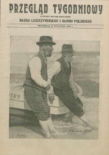 Przegląd Tygodniowy: bezpłatny dodatek ilustrowany Głosu Leszczyńskiego i Głosu Polskiego 1930.09.21