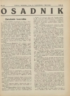 Osadnik. Dodatek do: Poradnik Gospodarski: pismo tygodniowe: organ kółek rolniczych w Wielkiem Księstwie Poznańskiem: organ kółek włościańsko-rolniczych w Wielkiem Księstwie Poznańskiem. 1932.10.16 R.2 Nr42