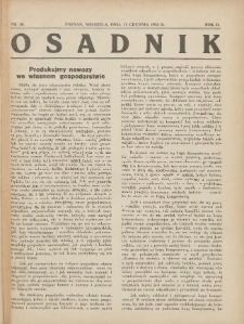 Osadnik. Dodatek do: Poradnik Gospodarski: pismo tygodniowe: organ kółek rolniczych w Wielkiem Księstwie Poznańskiem: organ kółek włościańsko-rolniczych w Wielkiem Księstwie Poznańskiem. 1932.12.11 R.2 Nr50ik. Dodatek do: Poradnik Gospodarski: pismo tygodniowe: organ kółek rolniczych w Wielkiem Księstwie Poznańskiem: organ kółek włościańsko-rolniczych w Wielkiem Księstwie Poznańskiem. 1932.12.11 R.2 Nr50