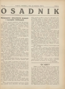 Osadnik. Dodatek do: Poradnik Gospodarski: pismo tygodniowe: organ kółek rolniczych w Wielkiem Księstwie Poznańskiem: organ kółek włościańsko-rolniczych w Wielkiem Księstwie Poznańskiem. 1932.12.18 R.2 Nr51