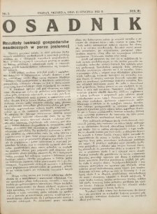 Osadnik. Dodatek do: Poradnik Gospodarski: pismo tygodniowe: organ kółek rolniczych w Wielkiem Księstwie Poznańskiem: organ kółek włościańsko-rolniczych w Wielkiem Księstwie Poznańskiem. 1932.01.15 R.3 Nr3