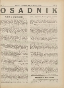 Osadnik. Dodatek do: Poradnik Gospodarski: pismo tygodniowe: organ kółek rolniczych w Wielkiem Księstwie Poznańskiem: organ kółek włościańsko-rolniczych w Wielkiem Księstwie Poznańskiem. 1932.02.12 R.3 Nr7