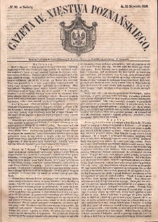 Gazeta Wielkiego Xięstwa Poznańskiego. 1849.01.13 Nr10