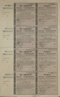 Kwit Tymczasowy Rząd Narodowy: Awizacyja Rząd Narodowy