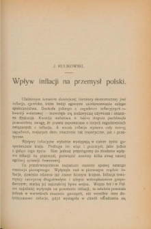 Wpływ inflacji na przemysł polski