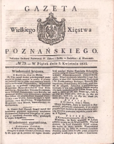Gazeta Wielkiego Xięstwa Poznańskiego 1835.04.03 Nr79