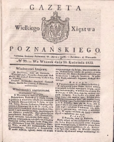Gazeta Wielkiego Xięstwa Poznańskiego 1835.04.28 Nr98