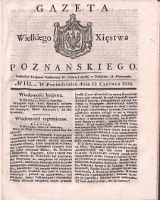 Gazeta Wielkiego Xięstwa Poznańskiego 1835.06.22 Nr142