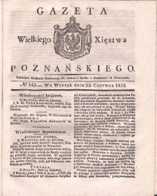 Gazeta Wielkiego Xięstwa Poznańskiego 1835.06.23 Nr143