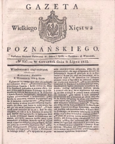 Gazeta Wielkiego Xięstwa Poznańskiego 1835.07.09 Nr157