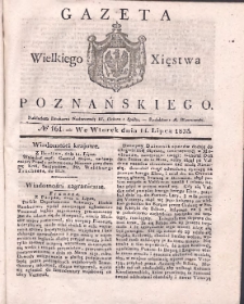 Gazeta Wielkiego Xięstwa Poznańskiego 1835.07.14 Nr161