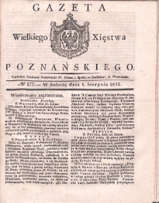 Gazeta Wielkiego Xięstwa Poznańskiego 1835.08.01 Nr177