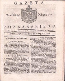 Gazeta Wielkiego Xięstwa Poznańskiego 1835.08.12 Nr186