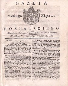 Gazeta Wielkiego Xięstwa Poznańskiego 1835.08.19 Nr192