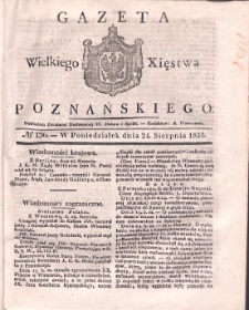 Gazeta Wielkiego Xięstwa Poznańskiego 1835.08.24 Nr196