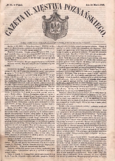 Gazeta Wielkiego Xięstwa Poznańskiego. 1849.03.30 Nr75