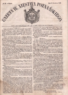 Gazeta Wielkiego Xięstwa Poznańskiego. 1849.04.13 Nr85
