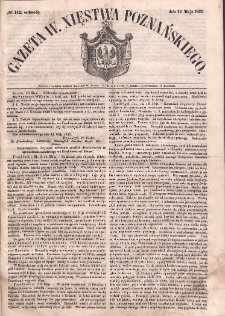 Gazeta Wielkiego Xięstwa Poznańskiego. 1849.05.16 Nr112