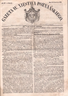 Gazeta Wielkiego Xięstwa Poznańskiego. 1849.06.16 Nr137