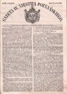 Gazeta Wielkiego Xięstwa Poznańskiego. 1849.09.06 Nr207