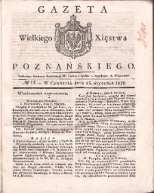 Gazeta Wielkiego Xięstwa Poznańskiego 1835.01.15 Nr12