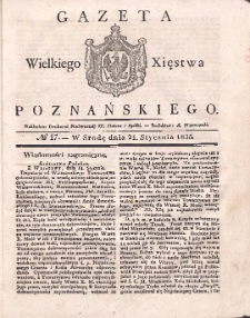Gazeta Wielkiego Xięstwa Poznańskiego 1835.01.21 Nr17