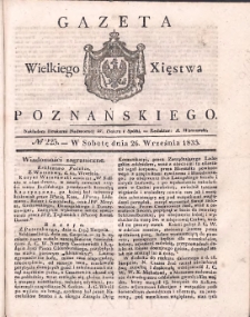 Gazeta Wielkiego Xięstwa Poznańskiego 1835.09.26 Nr225