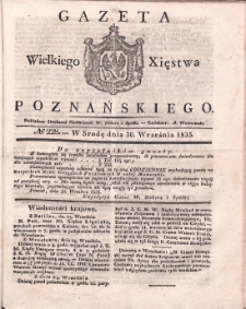 Gazeta Wielkiego Xięstwa Poznańskiego 1835.09.30 Nr228