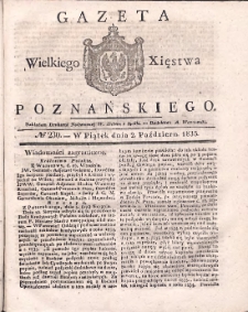 Gazeta Wielkiego Xięstwa Poznańskiego 1835.10.02 Nr230