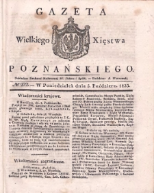 Gazeta Wielkiego Xięstwa Poznańskiego 1835.10.05 Nr232