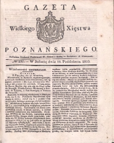 Gazeta Wielkiego Xięstwa Poznańskiego 1835.10.10 Nr237