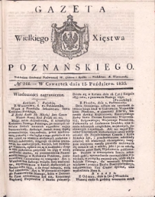Gazeta Wielkiego Xięstwa Poznańskiego 1835.10.15 Nr241