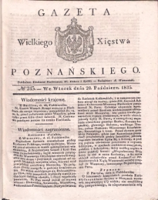 Gazeta Wielkiego Xięstwa Poznańskiego 1835.10.20 Nr245