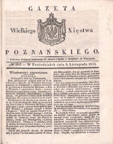 Gazeta Wielkiego Xięstwa Poznańskiego 1835.11.09 Nr262