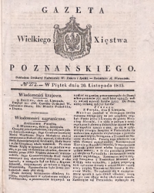 Gazeta Wielkiego Xięstwa Poznańskiego 1835.11.20 Nr272