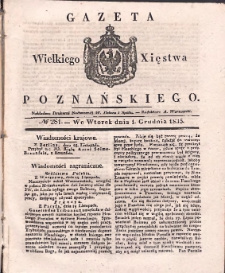 Gazeta Wielkiego Xięstwa Poznańskiego 1835.12.01 Nr281