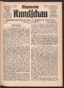 Allgemeine Rundschau: Wochenschrift für Politik und Kultur 1927.04.23 Jg. 24 Nr16