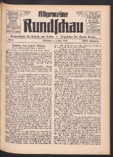 Allgemeine Rundschau: Wochenschrift für Politik und Kultur 1927.07.09 Jg. 24 Nr27