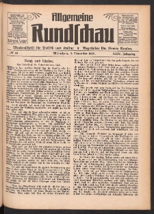 Allgemeine Rundschau: Wochenschrift für Politik und Kultur 1927.11.05 Jg. 24 Nr44