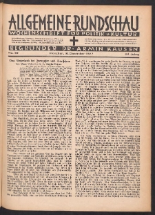 Allgemeine Rundschau: Wochenschrift für Politik und Kultur 1927.12.10 Jg. 24 Nr49