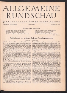 Allgemeine Rundschau: Wochenschrift für Politik und Kultur 1930.01.18 Jg. 27 Nr3