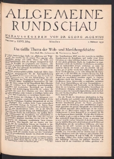 Allgemeine Rundschau: Wochenschrift für Politik und Kultur 1930.02.01 Jg. 27 Nr5