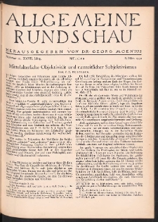 Allgemeine Rundschau: Wochenschrift für Politik und Kultur 1930.03.08 Jg. 27 Nr10