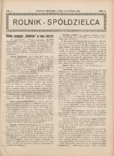 Rolnik-Spółdzielca 1928.02.19 R.5 Nr4