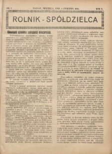Rolnik-Spółdzielca 1928.04.01 R.5 Nr7
